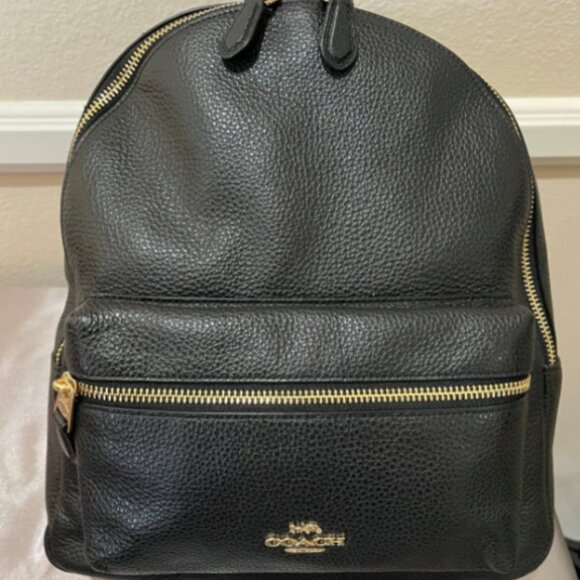 Coach leather medium Backpack - Picture 1 of 3